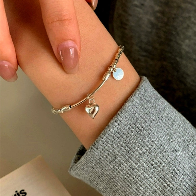 Sterling Silver Luxury Heart Bracelets