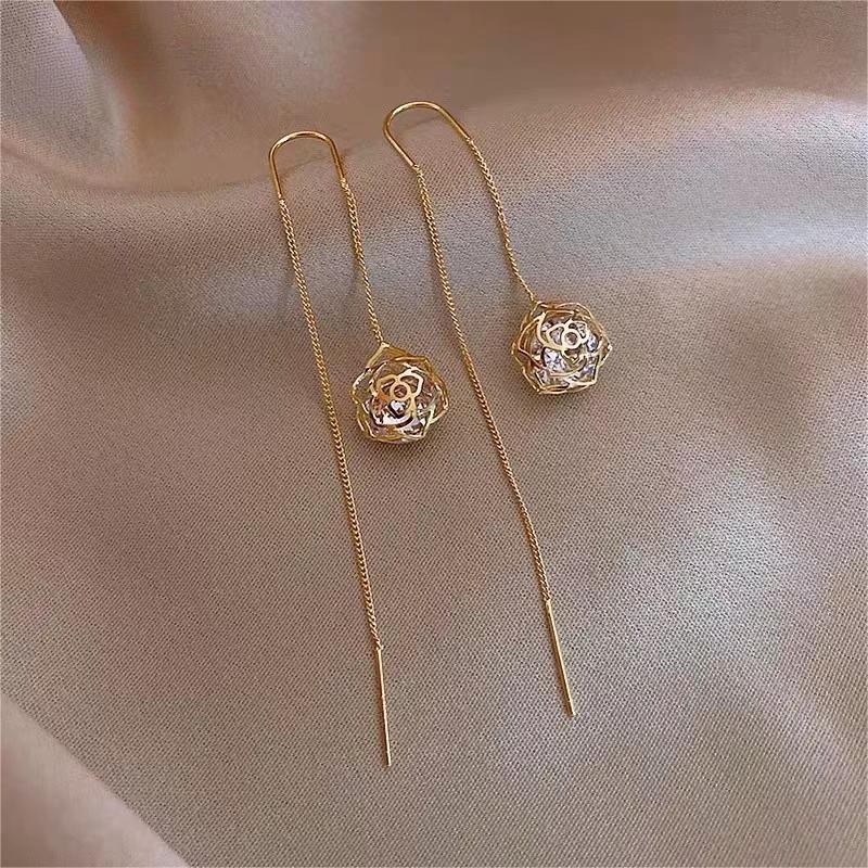 14K Gold-plated Luxury Threader Earrings