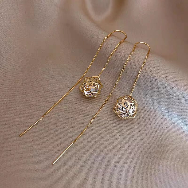 14K Gold-plated Luxury Threader Earrings