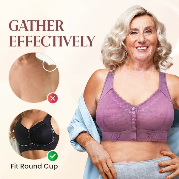 🌹Last Day Sale 80% OFF 🌹2025 New Front Closure Breathable Bra for Seniors