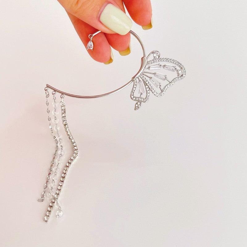 Simple Bling Butterfly Ear Cuffs(1 Pair)