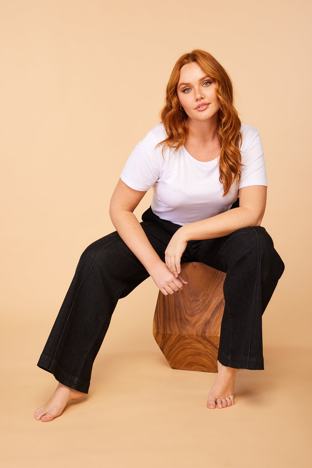Adrift Denim Wide Leg Jeans in Black