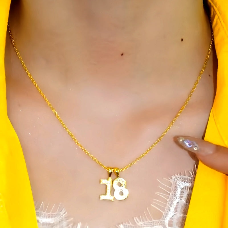 14K Gold-Plated 18 Years Be Young Necklace