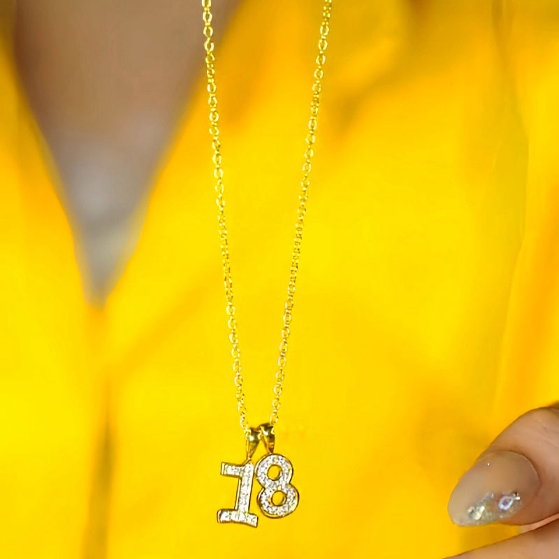 14K Gold-Plated 18 Years Be Young Necklace