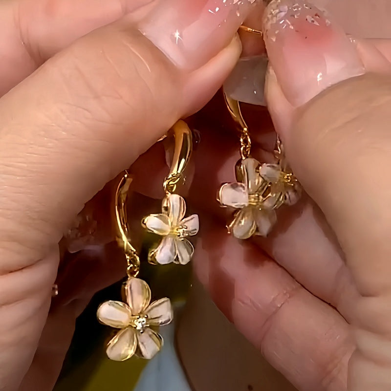 14K Gold-Plated 2024 Flower Earrings