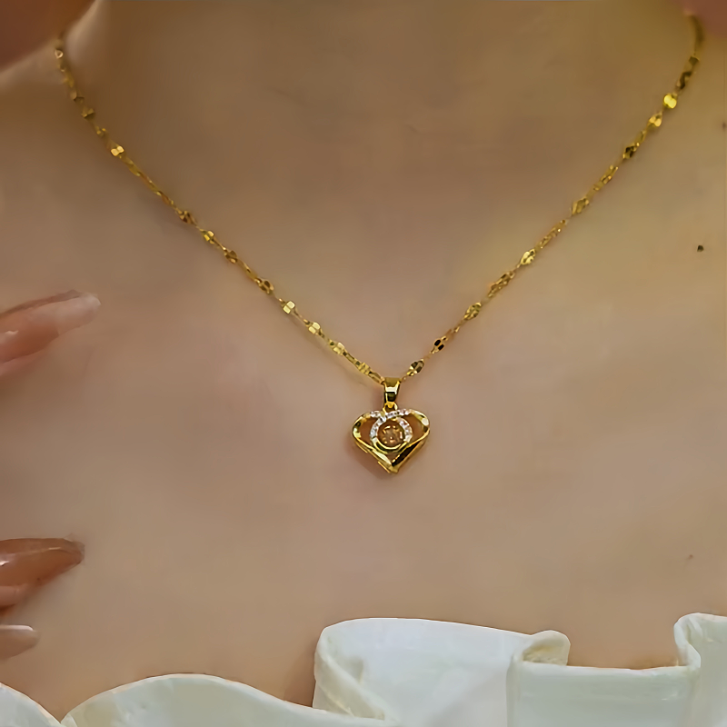 14K Gold-Plated Angel Heart Necklace