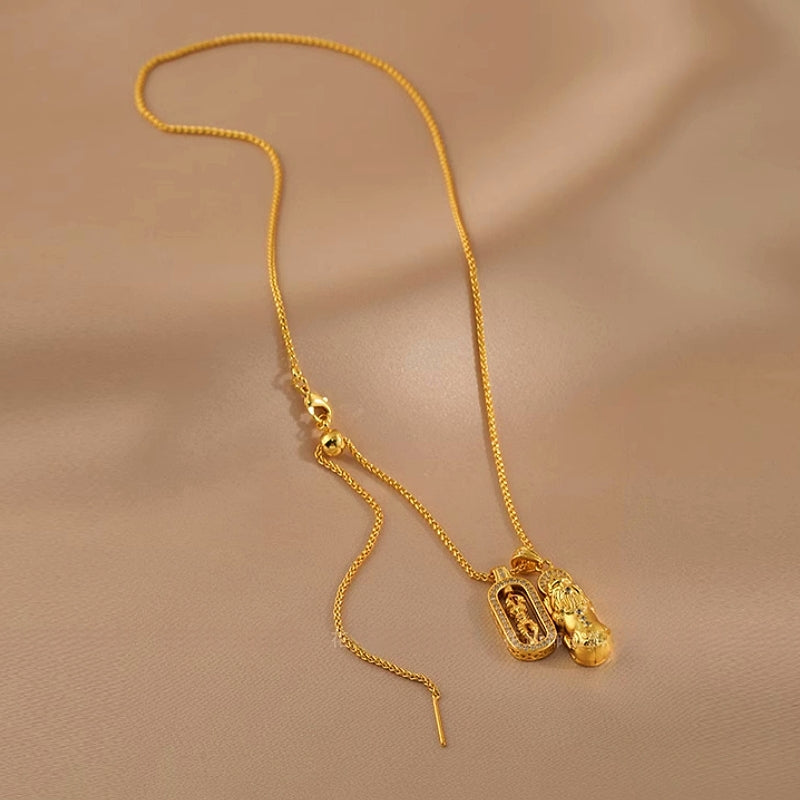 18K Gold-Plated Asian Style Necklace