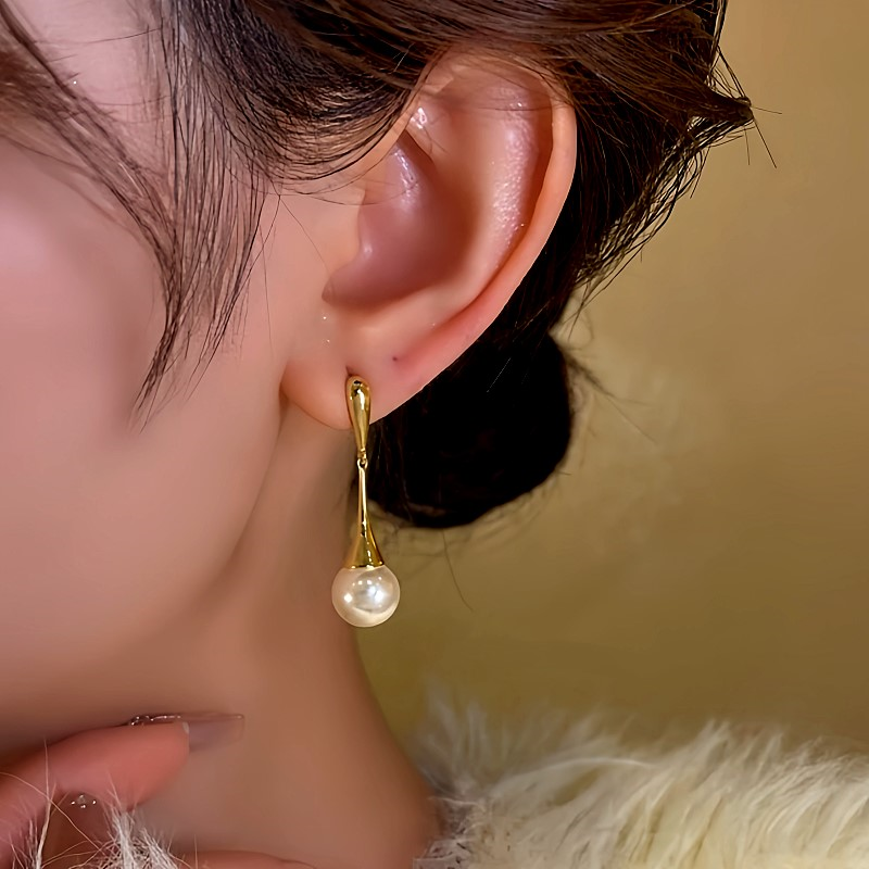 14K Gold-Plated Bead Tassel Earrings
