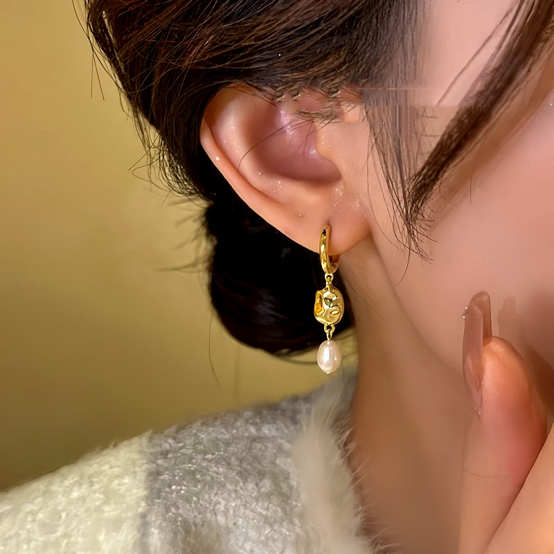 14K Gold-Plated Bead Tassel Earrings