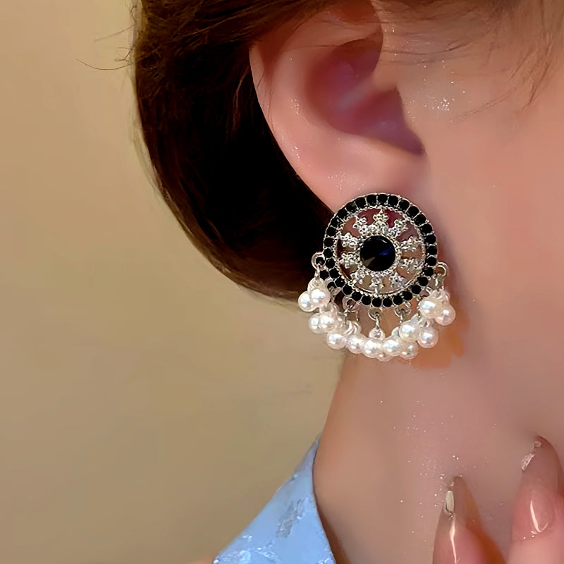 14K Gold-Plated Beaded Tassel Earrings