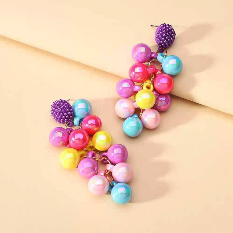 14K Gold-Plated Beads Tassel Earrings