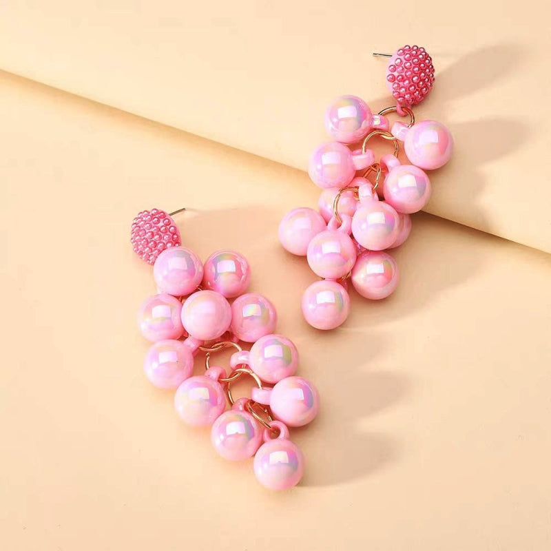14K Gold-Plated Beads Tassel Earrings