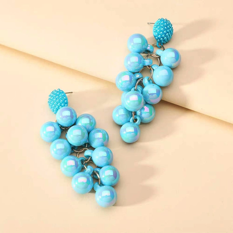 14K Gold-Plated Beads Tassel Earrings