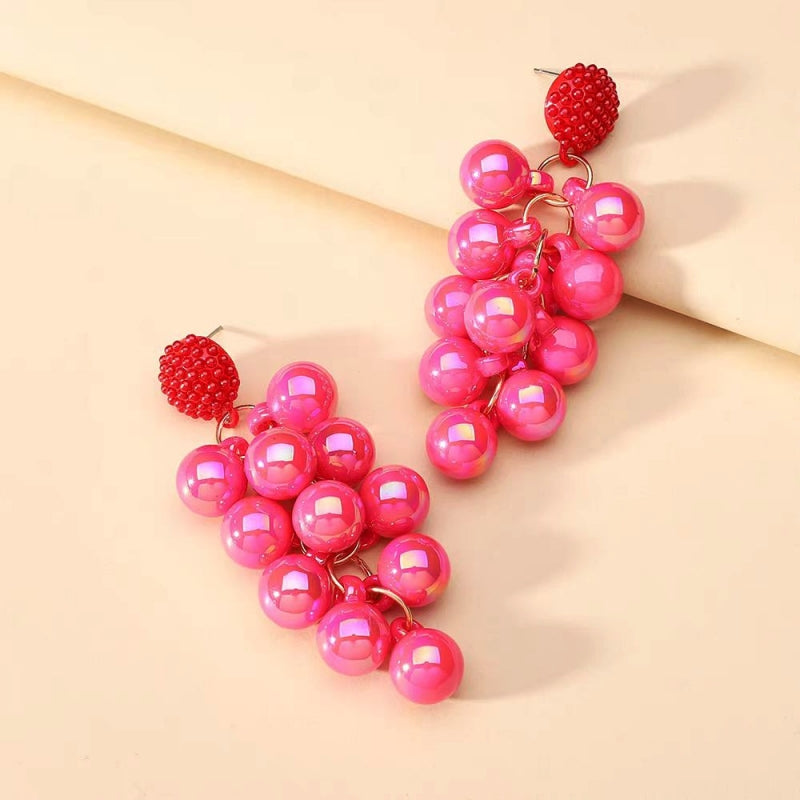 14K Gold-Plated Beads Tassel Earrings