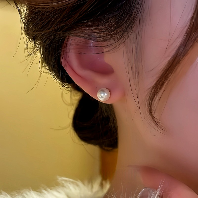 14K Gold-Plated Beads Zircon Cat's Eye Flower Jacket Earrings