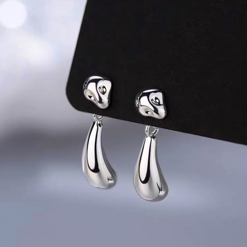 14K Gold-Plated Bean Drop Earrings