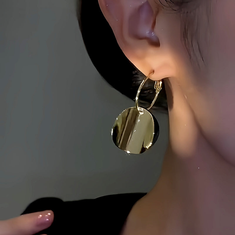 14K Gold-Plated Black And White Tassel Earrings