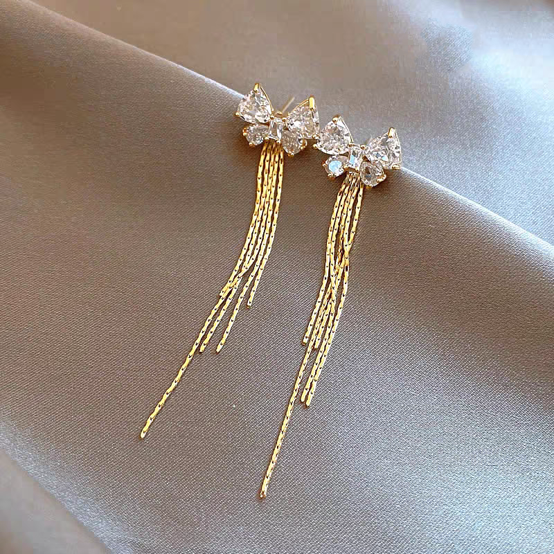 14K Gold-Plated Bow Earrings