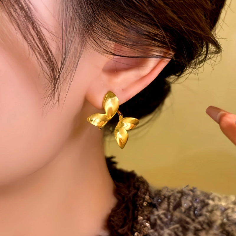 14K Gold-Plated Butterfly Earrings