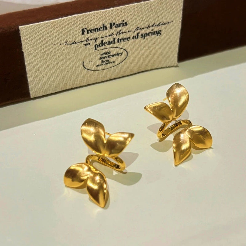 14K Gold-Plated Butterfly Earrings
