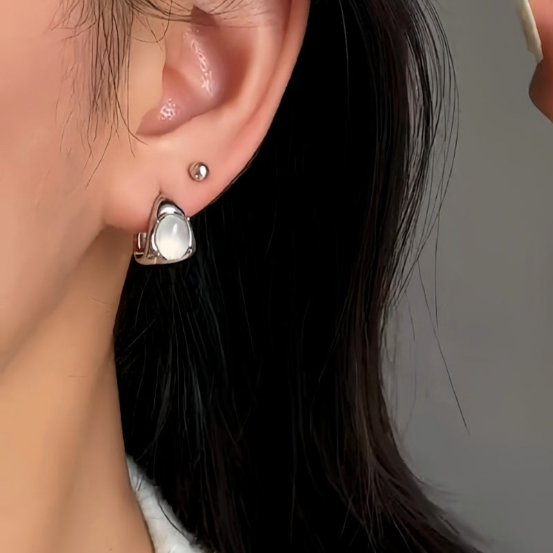 14K Gold-Plated Cat's Eye Earrings