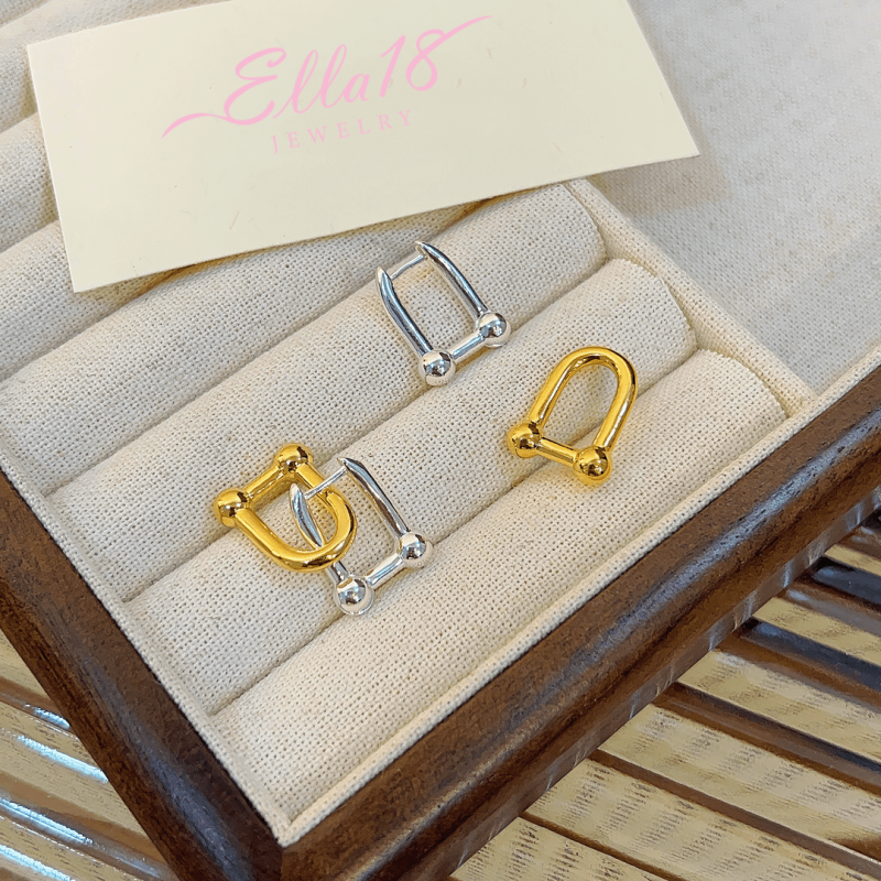 14K Gold-Plated Chain Earrings