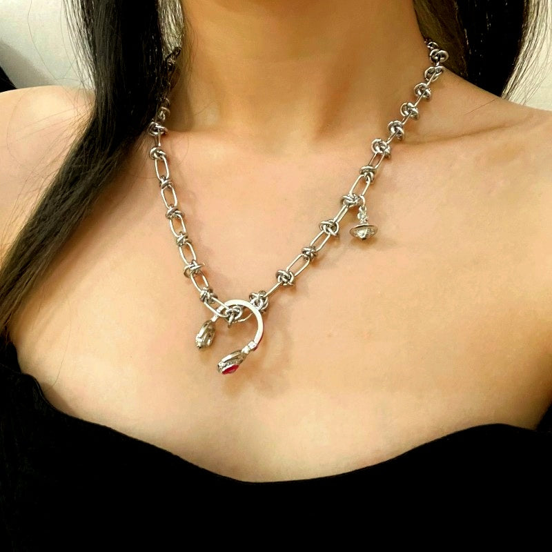 14K Gold-Plated Chain Headphone Pendant Necklaces