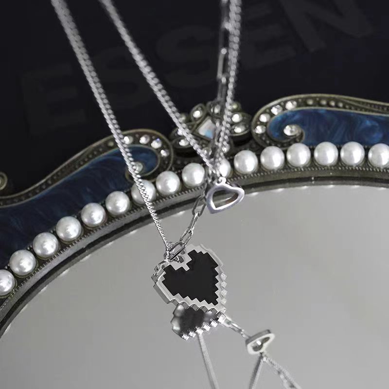 14K Gold-Plated Double-Layer Heart-Design Necklaces