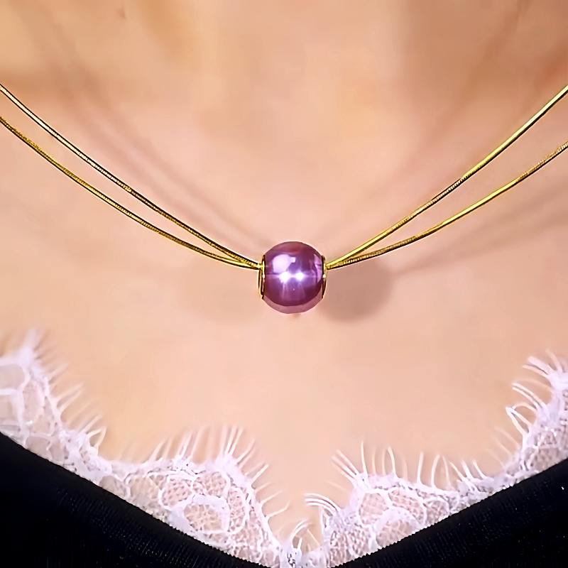 14K Gold-Plated Double-Layer Pearl Earrings