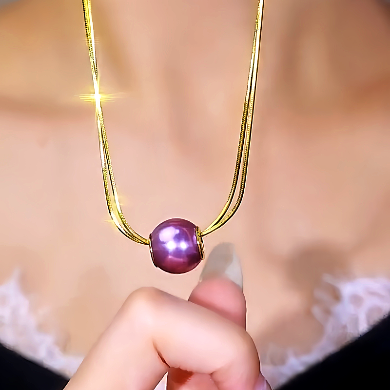 14K Gold-Plated Double-Layer Pearl Earrings