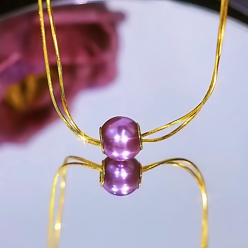 14K Gold-Plated Double-Layer Pearl Earrings
