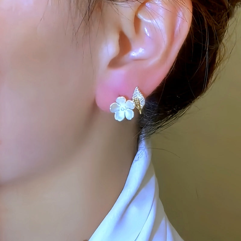 14K Gold-Plated Elegant Flower Studs