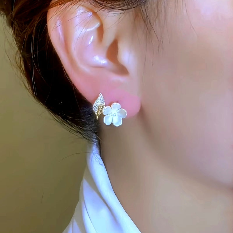 14K Gold-Plated Elegant Flower Studs