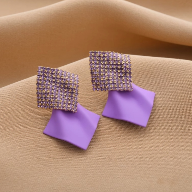 14K Gold-Plated Elegant Geometric Vintage Earrings