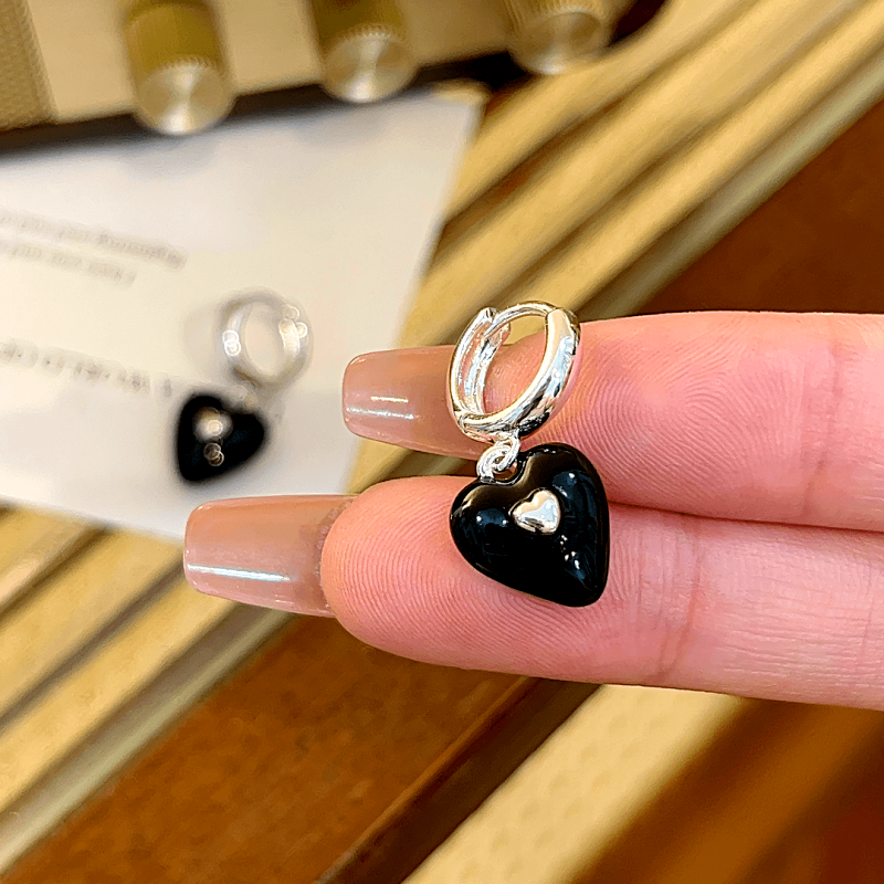 14K Gold-Plated Elegant Heart-Design Earrings
