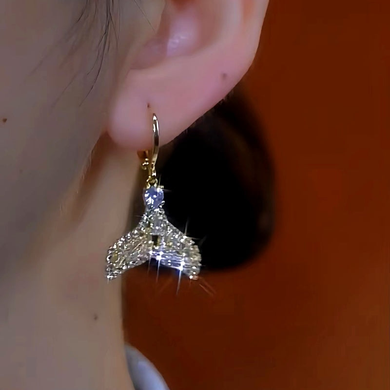 14K Gold-Plated Elegant Mermaid Earrings