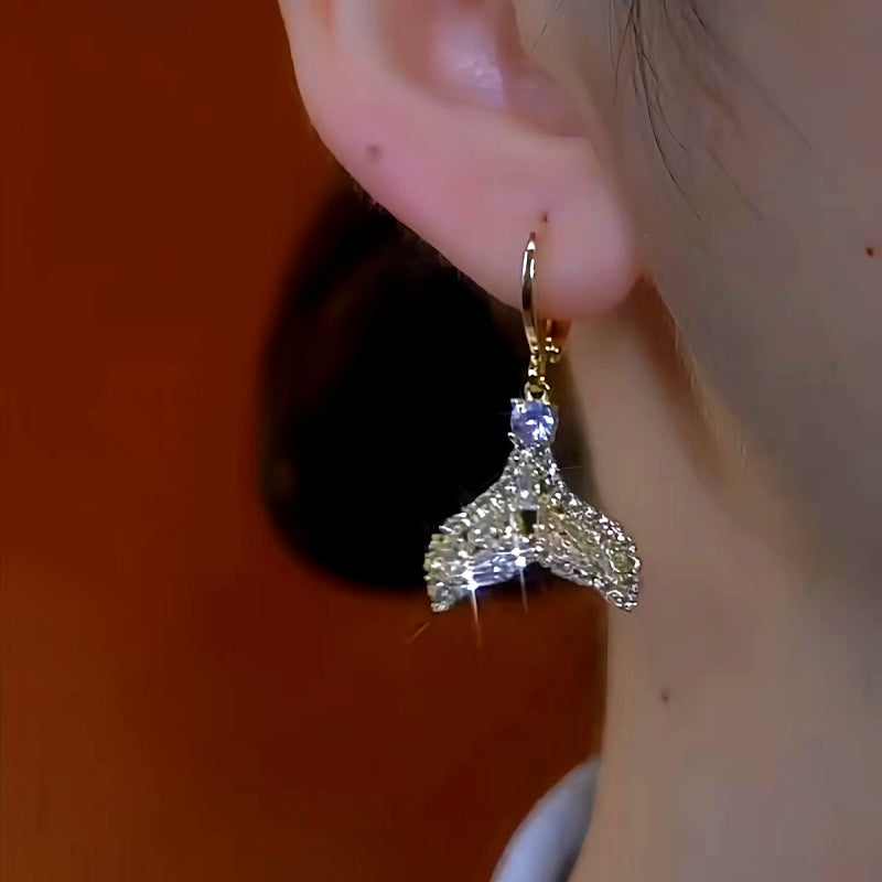 14K Gold-Plated Elegant Mermaid Earrings