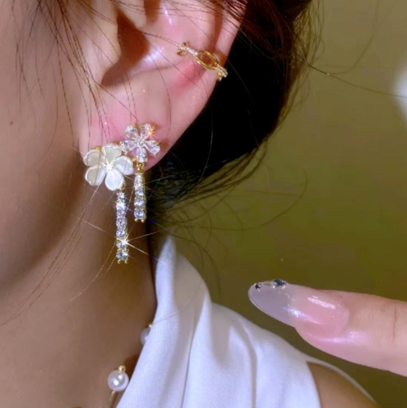 14K Gold-Plated Elegant Secret Garden Tassel Summer Earrings