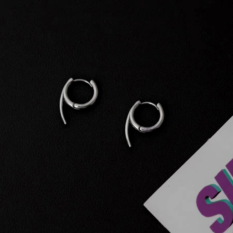 14K Gold-Plated Elegant Tusk Earrings