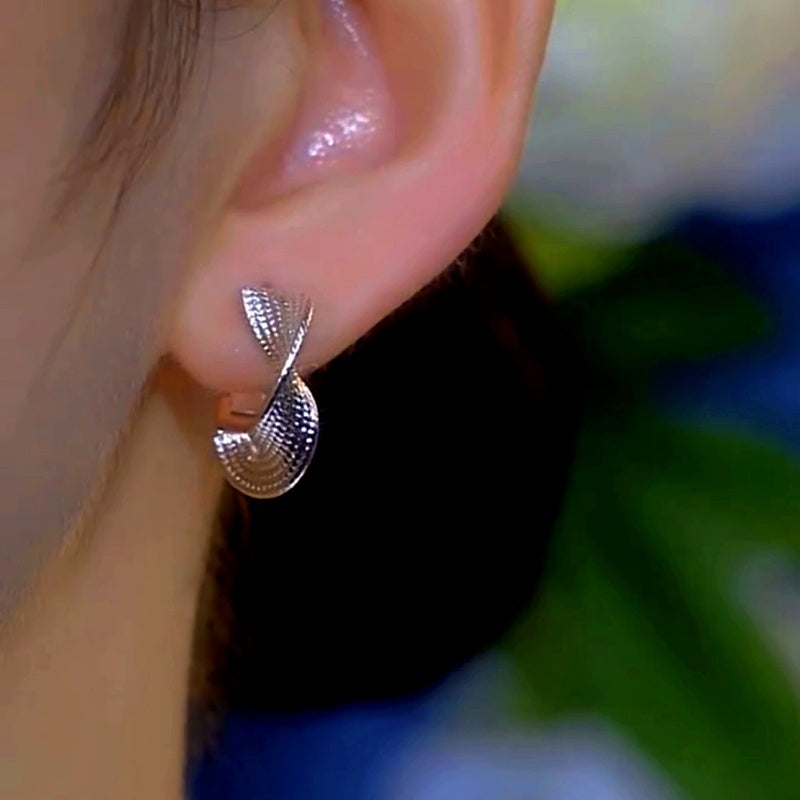 14K Gold-Plated Elegant Twisted Earrings