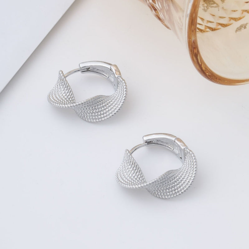 14K Gold-Plated Elegant Twisted Earrings