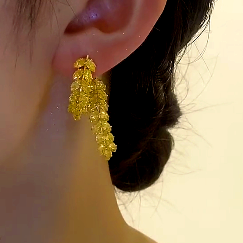 14K Gold-Plated Elegant Wheat Earrings