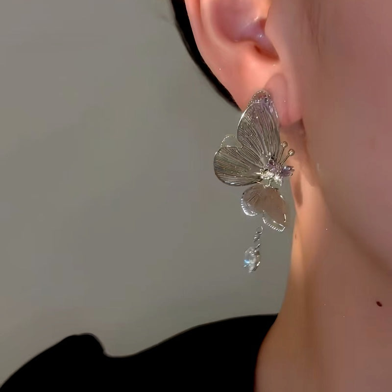 14K Gold-Plated Fairy Butterfly Earrings