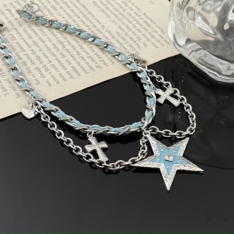 14K Gold-Plated Five-Pointed Star Necklaces
