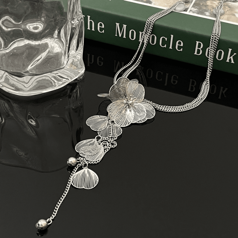 14K Gold-Plated Flower Necklaces