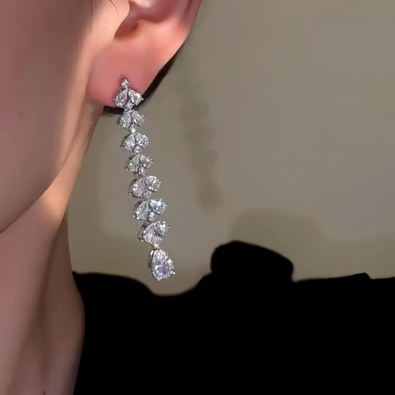 14K Gold-Plated Flower Water Drop Earrings