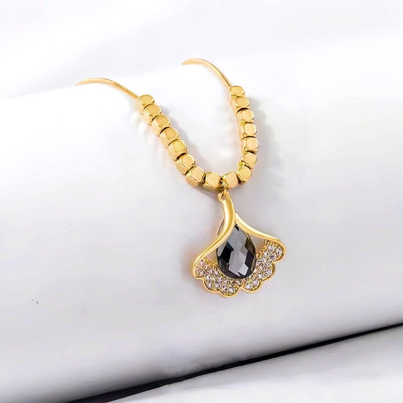 14K Gold-Plated Ginkgo Leaf Necklaces