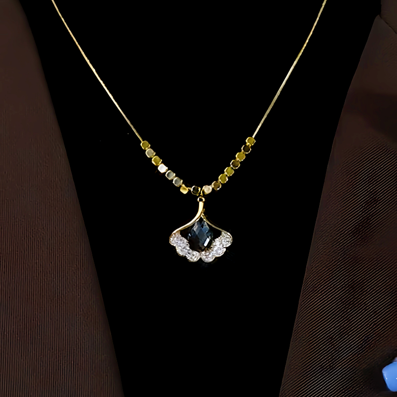 14K Gold-Plated Ginkgo Leaf Necklaces