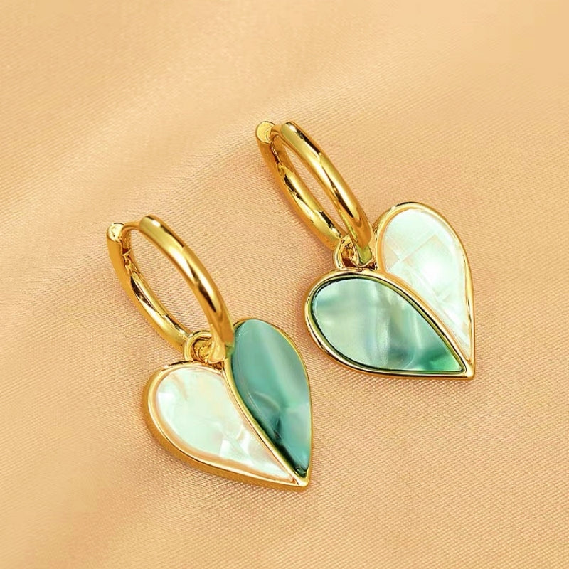 14K Gold-Plated Heart-Design Earrings
