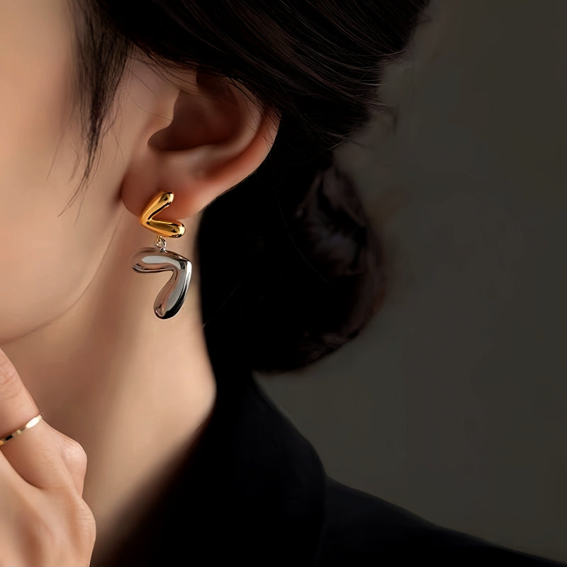 14K Gold-Plated Heart Earrings